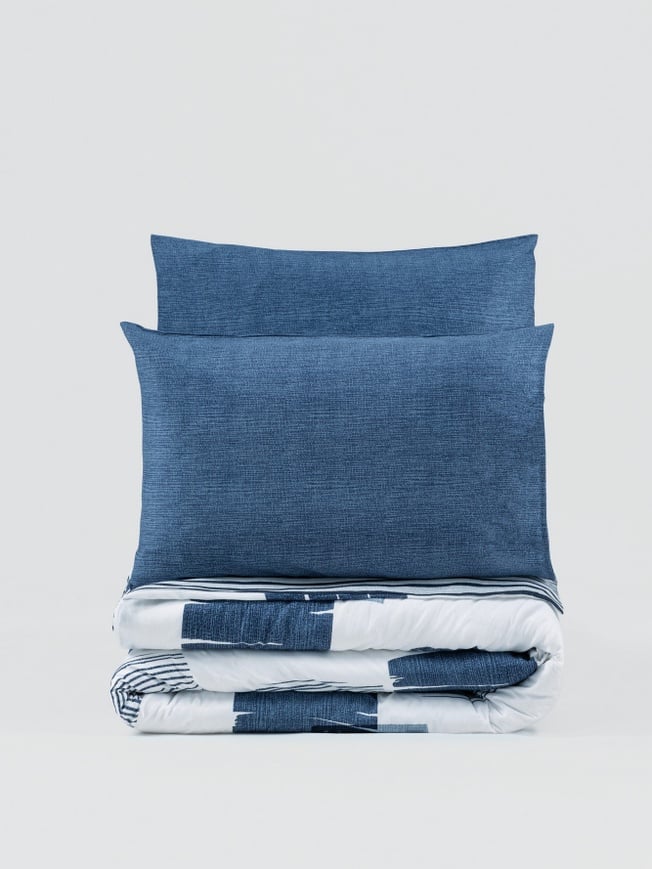 Cotton Box MODERN SOLITO-INDIGO Bedding set