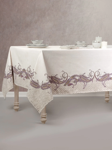 Cotton Box Pano Tablecloth – Grazra Lila (170x230 cm)