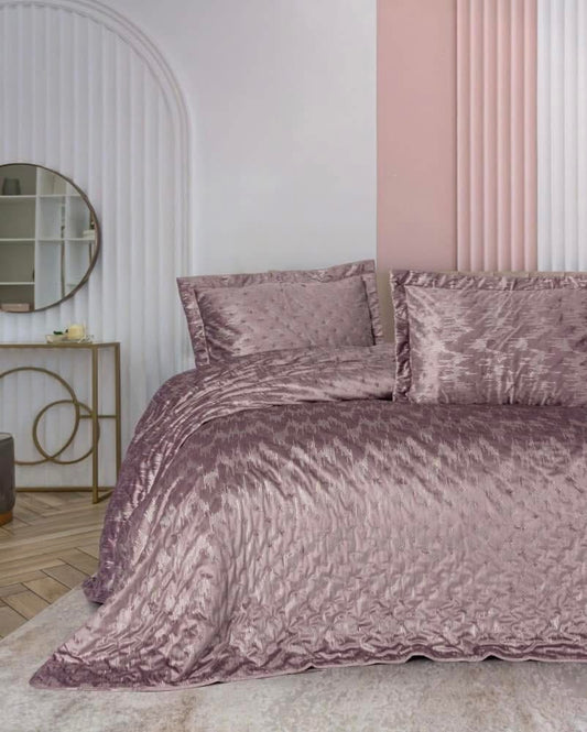 Cotton Box Varakli Luz Pudra Bedspread