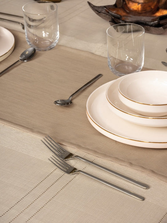 Cotton Box ANTIQUE Tablecloth – Jasmine Bej(155x160 cm)