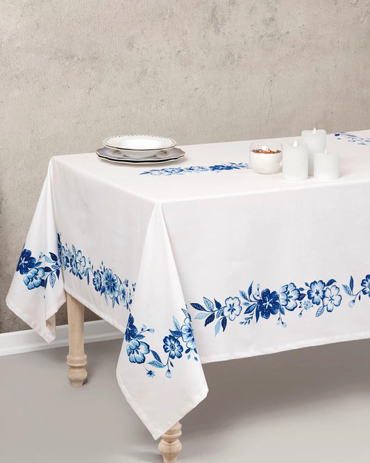 Cotton Box Pano Tablecloth – Violet Mavi (170x230 cm)