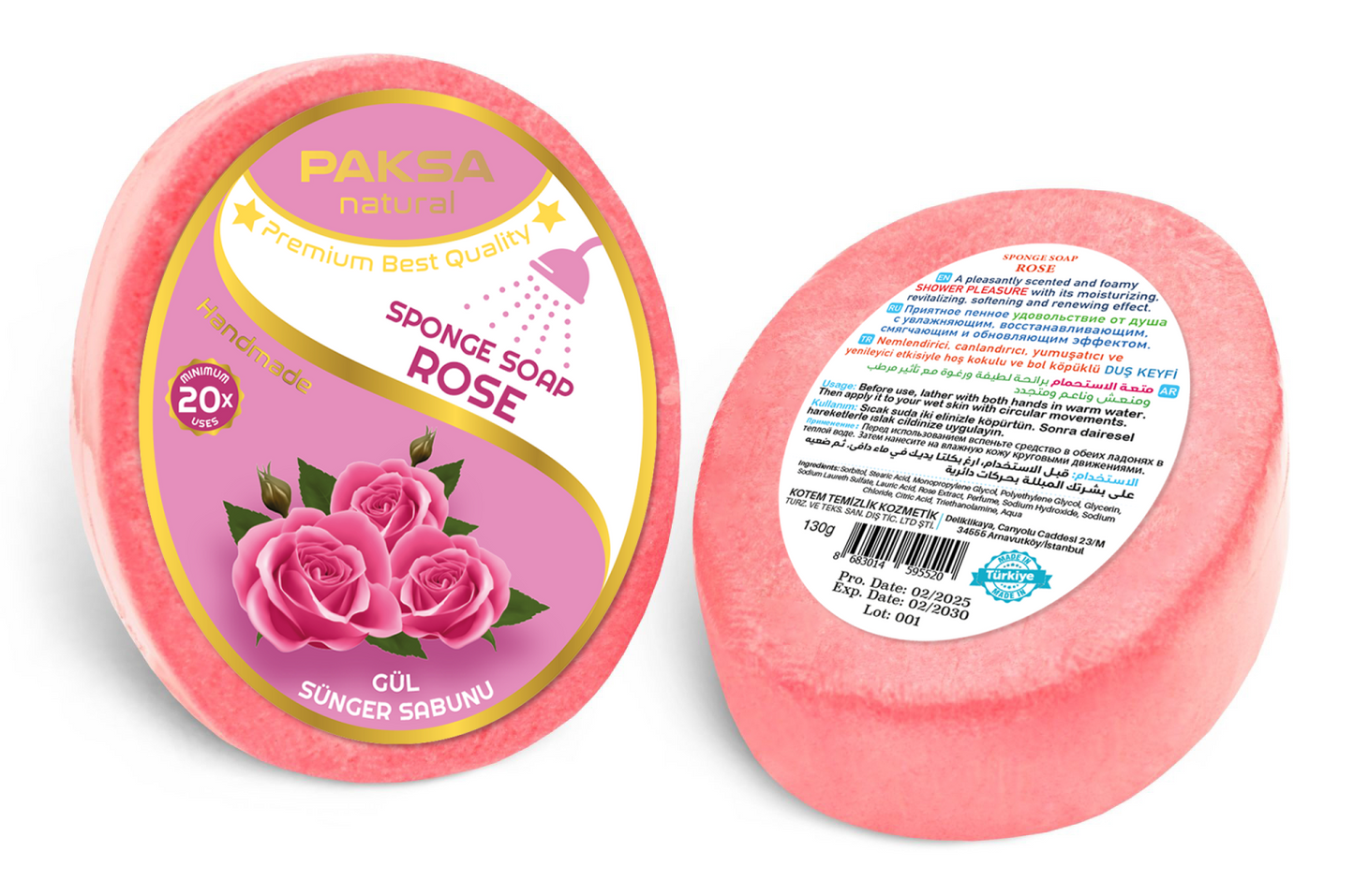 Rose Sponge Soap