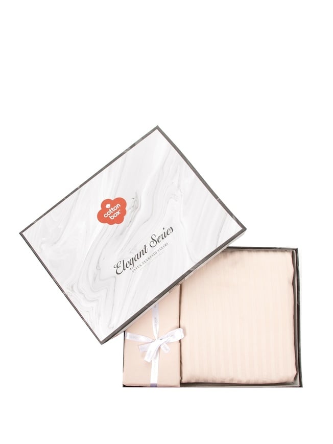 Cotton Box ELEGANT STRIPE Bej Bedding Set