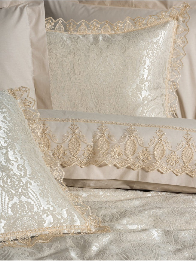 Chi Chi Double Pique Duvet Cover Set Silva Cappuccino