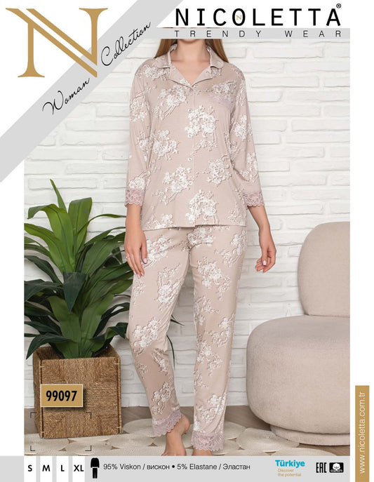 NICOLETTE Women’s Viscose Pajama Set