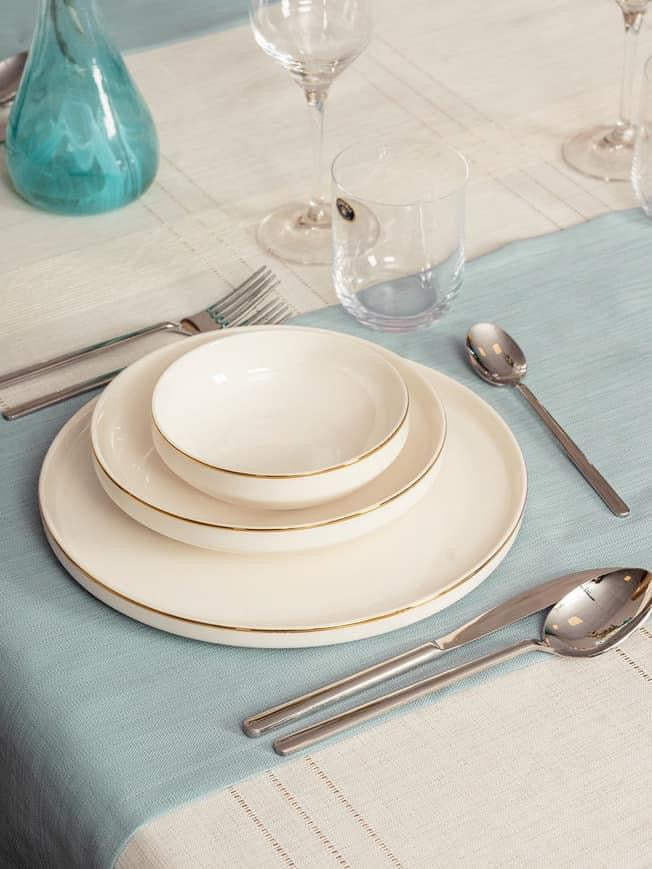 Cotton Box ANTIQUE Tablecloth – Jasmine Krem(155x160 cm)