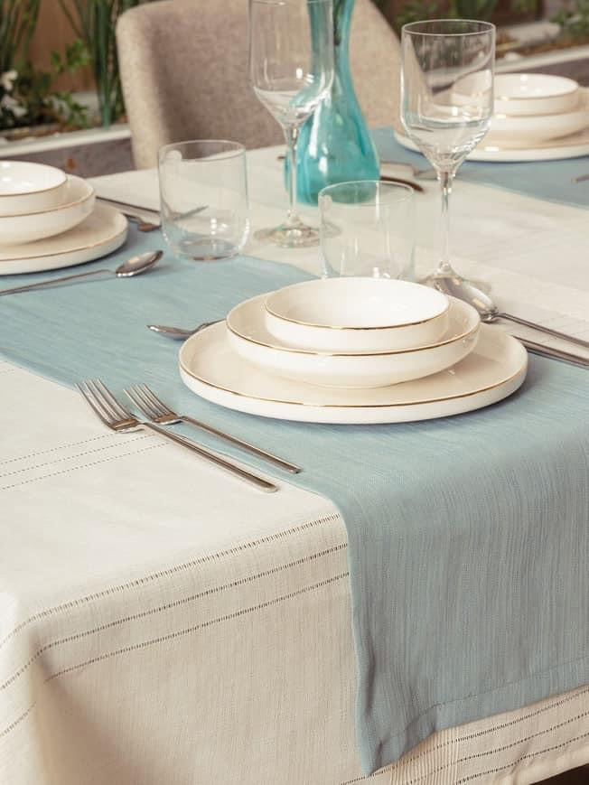 Cotton Box ANTIQUE Tablecloth – Jasmine Krem(155x160 cm)