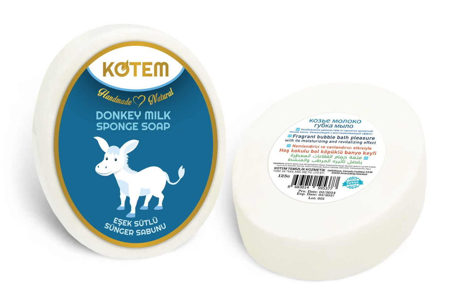 Sponge Soap Donkey Milk
