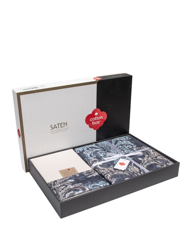 Cotton Box Printed Owen Bej Bedding Set