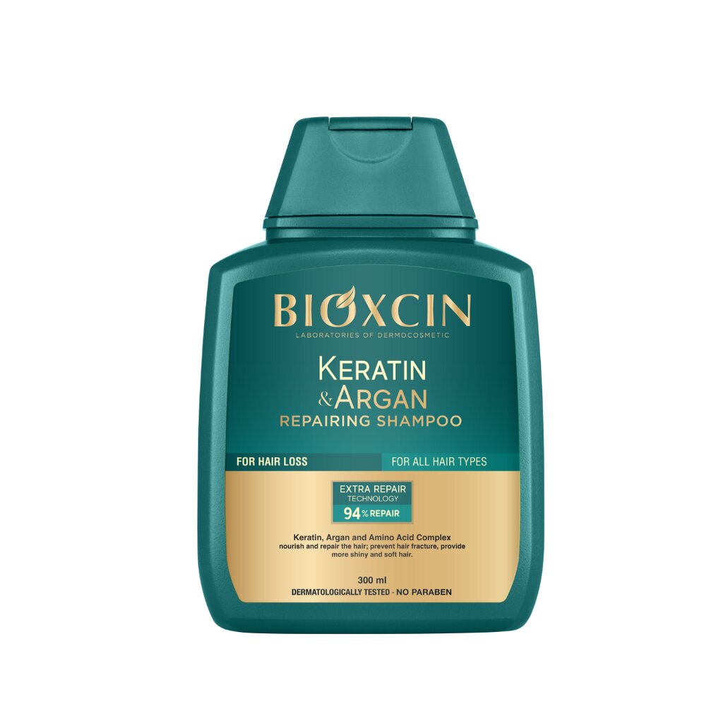 Bioxcin Keratin & Argan taastav šampoon 300 ml