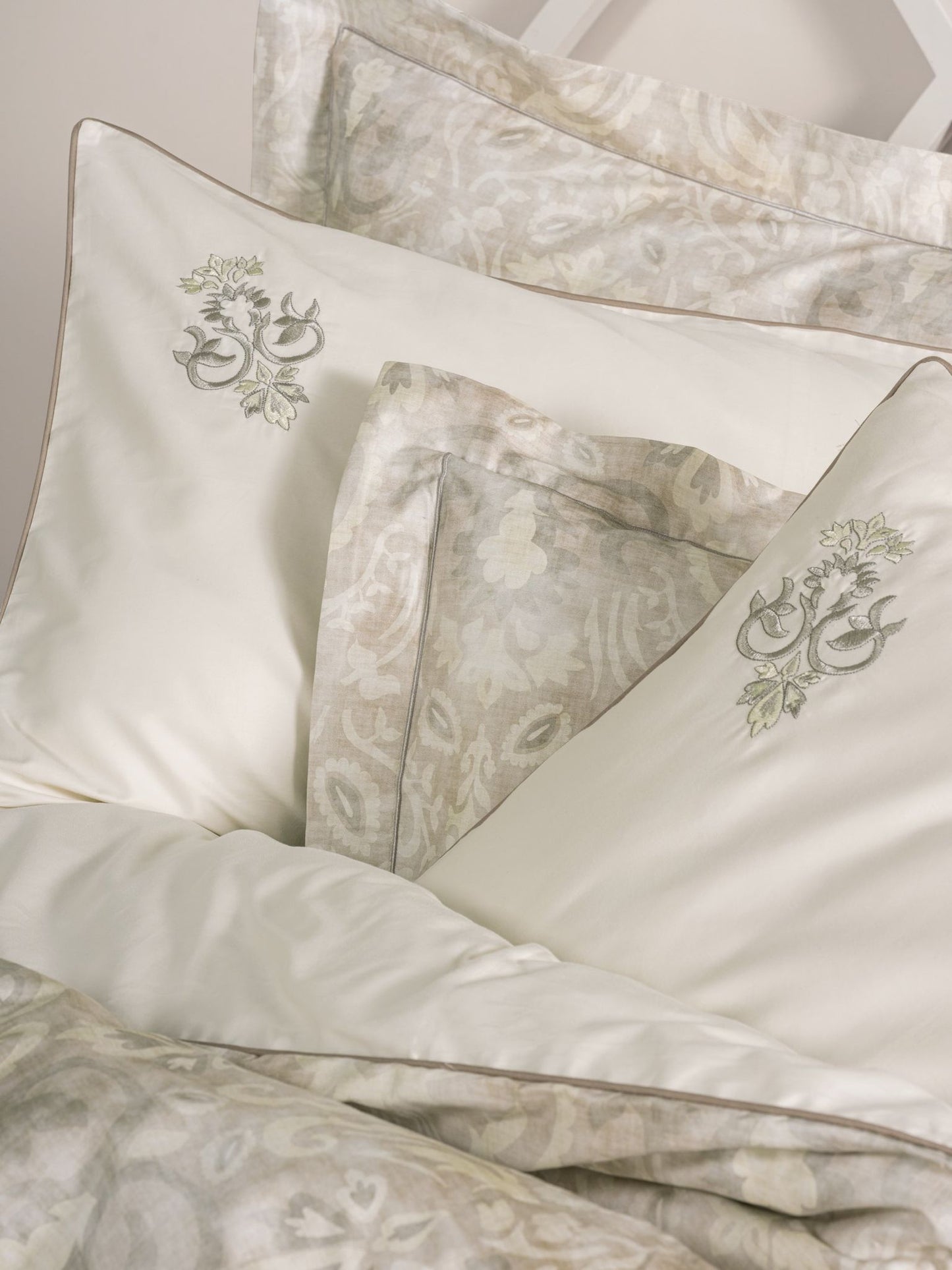 Cotton Box Elite Saten Beatrix Bej Bedding Set