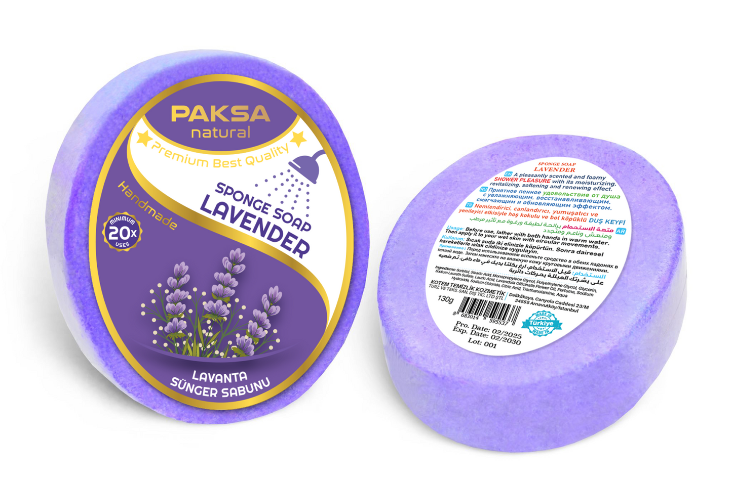 Sponge Soap Lavender
