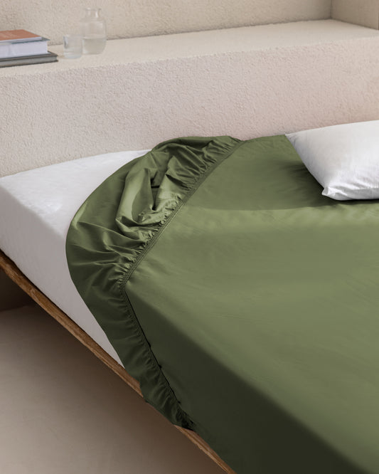 Простыня на резинке Madame Coco King Size Manon 100% Cotton Ranforce 180x200 см