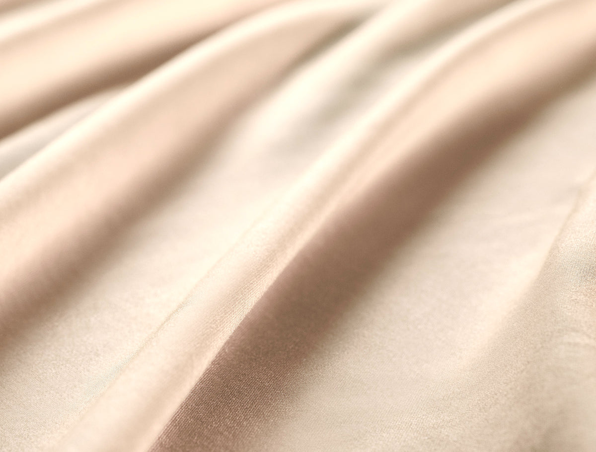 Madame Coco Luxury Collection Cotton Satin Fitted Sheet – Beige 160×200 cm, 35 cm Height