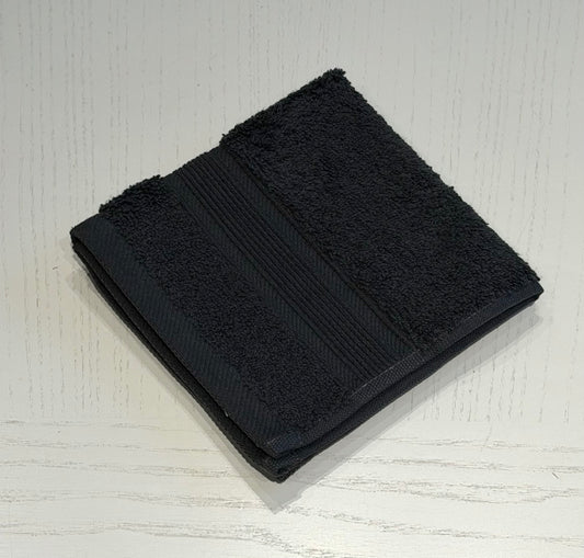 Cotton Face Towel 30 × 30 cm – Dark Grey