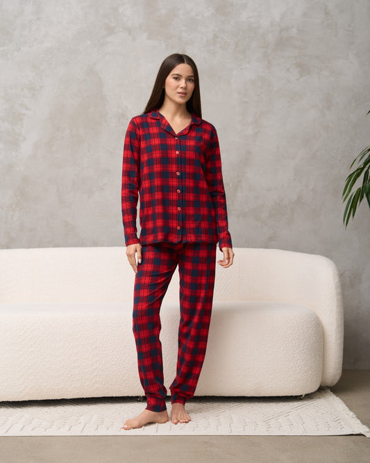 NICOLETTE Naiste puuvillane pidžaamakomplekt