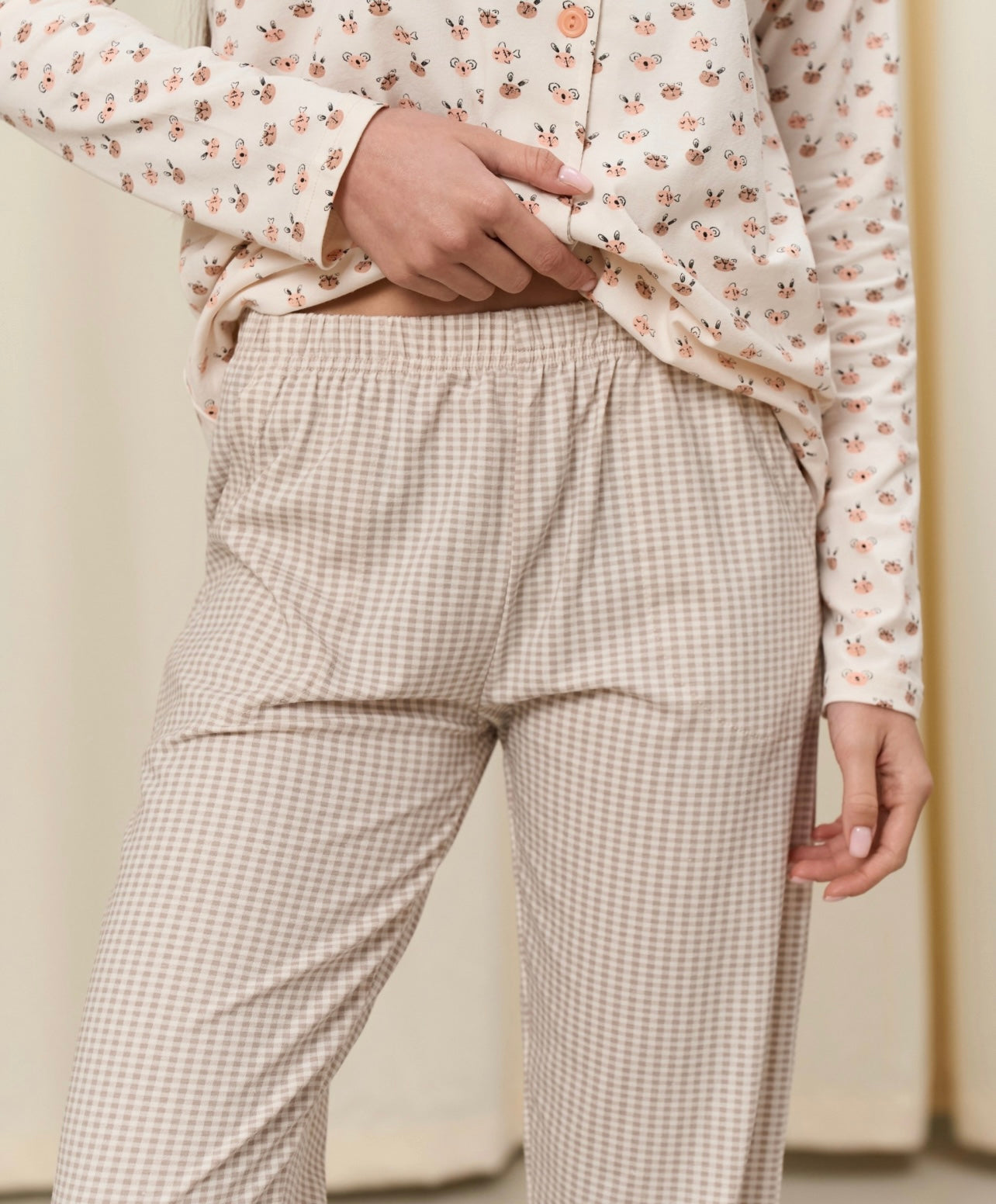 NICOLETTE Naiste puuvillane pidžaamakomplekt