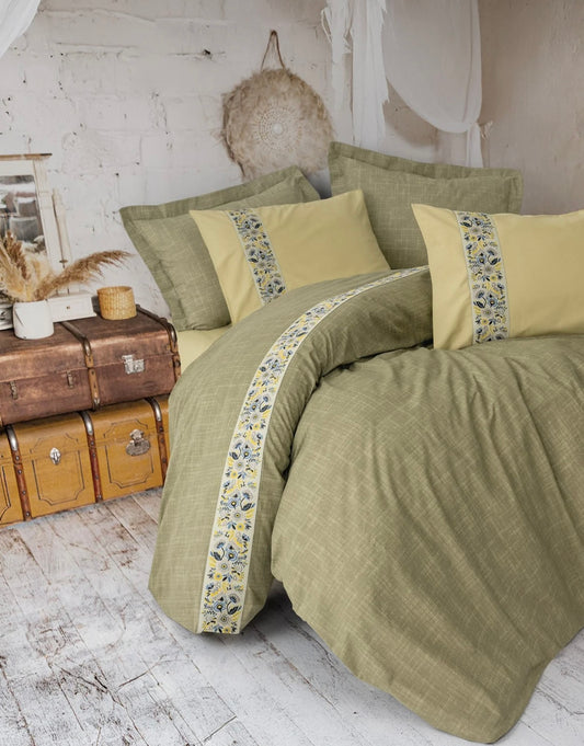 Cotton Box FOLKART Elowen Sarı