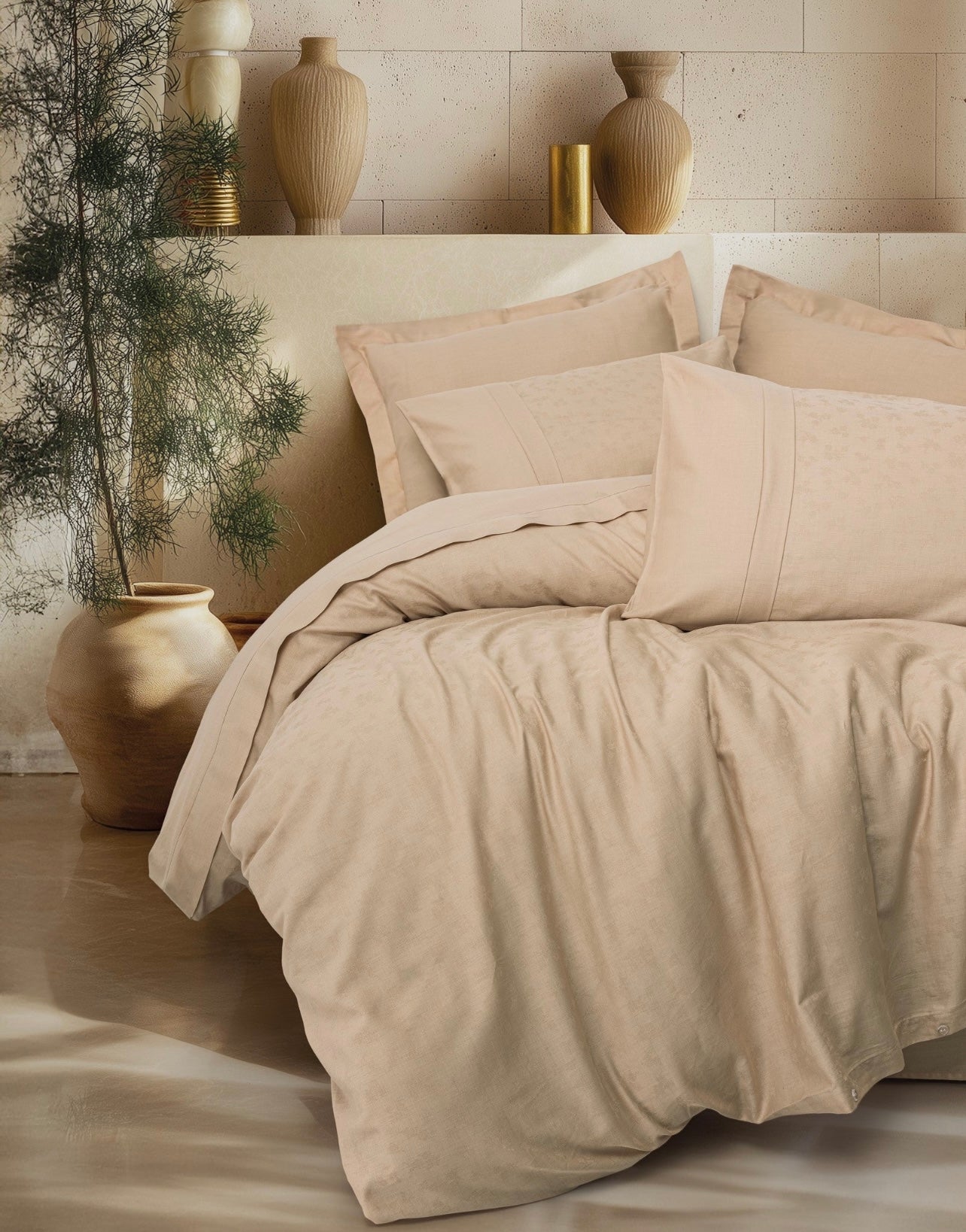 Комплект постельного белья Cotton Box JAKARLY FLORITA-BEJ