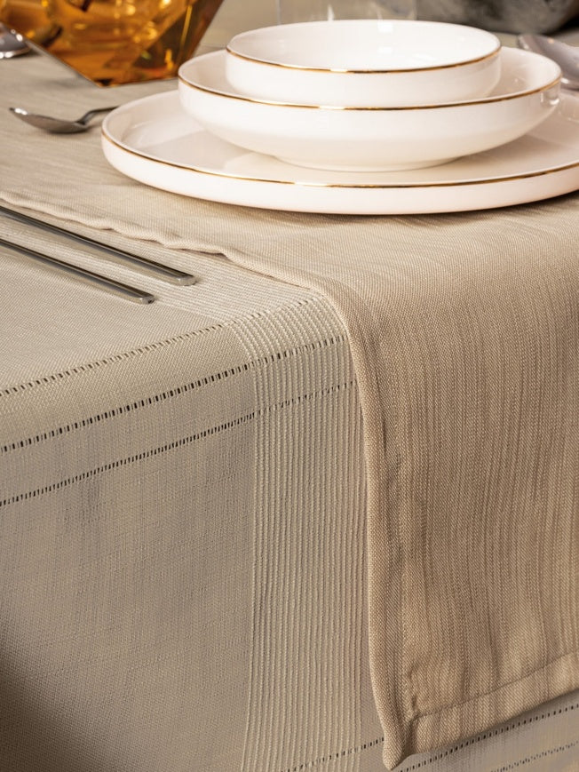 Cotton Box ANTIQUE Tablecloth – Jasmine Bej(155x160 cm)