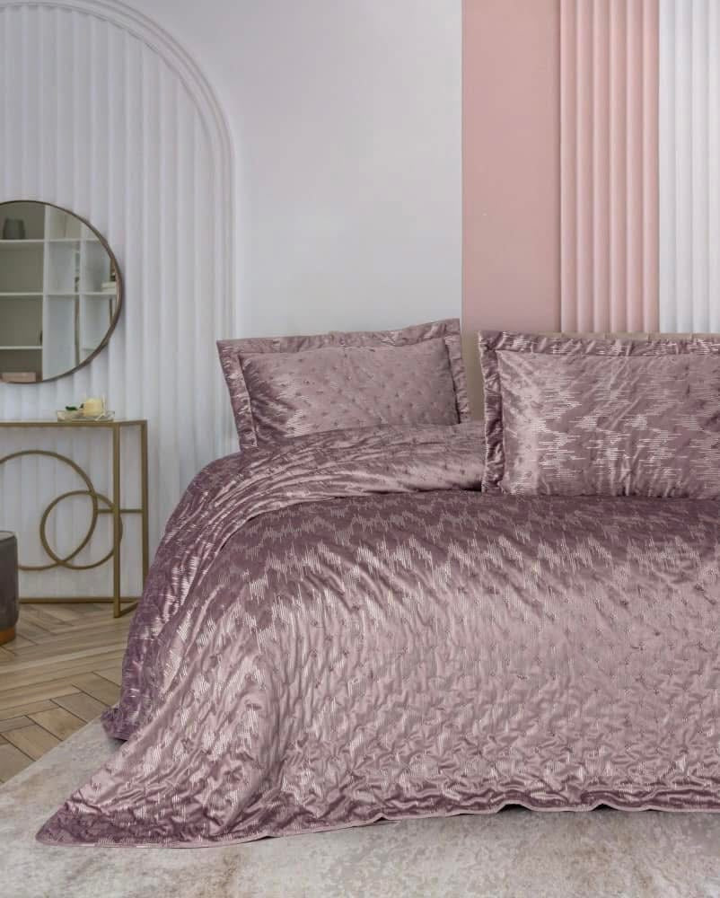 Cotton Box Varakli Luz Pudra Bedspread