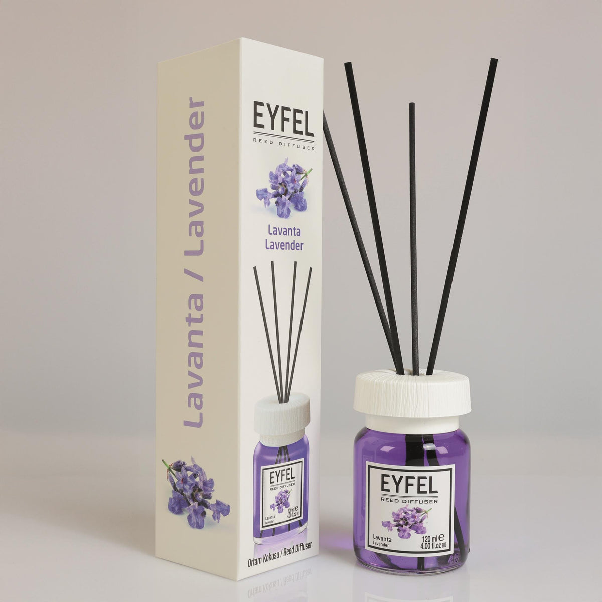 Eyfel Perfume Reed Diffuser – Lavender, 120 ml