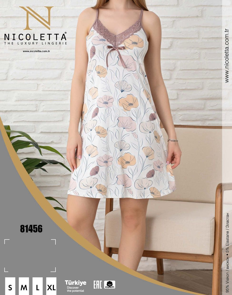 NICOLETTE Women’s Viscose Nightdress