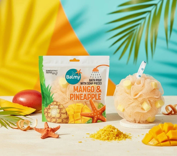 Dušikäsn seebiga mango-ananassi