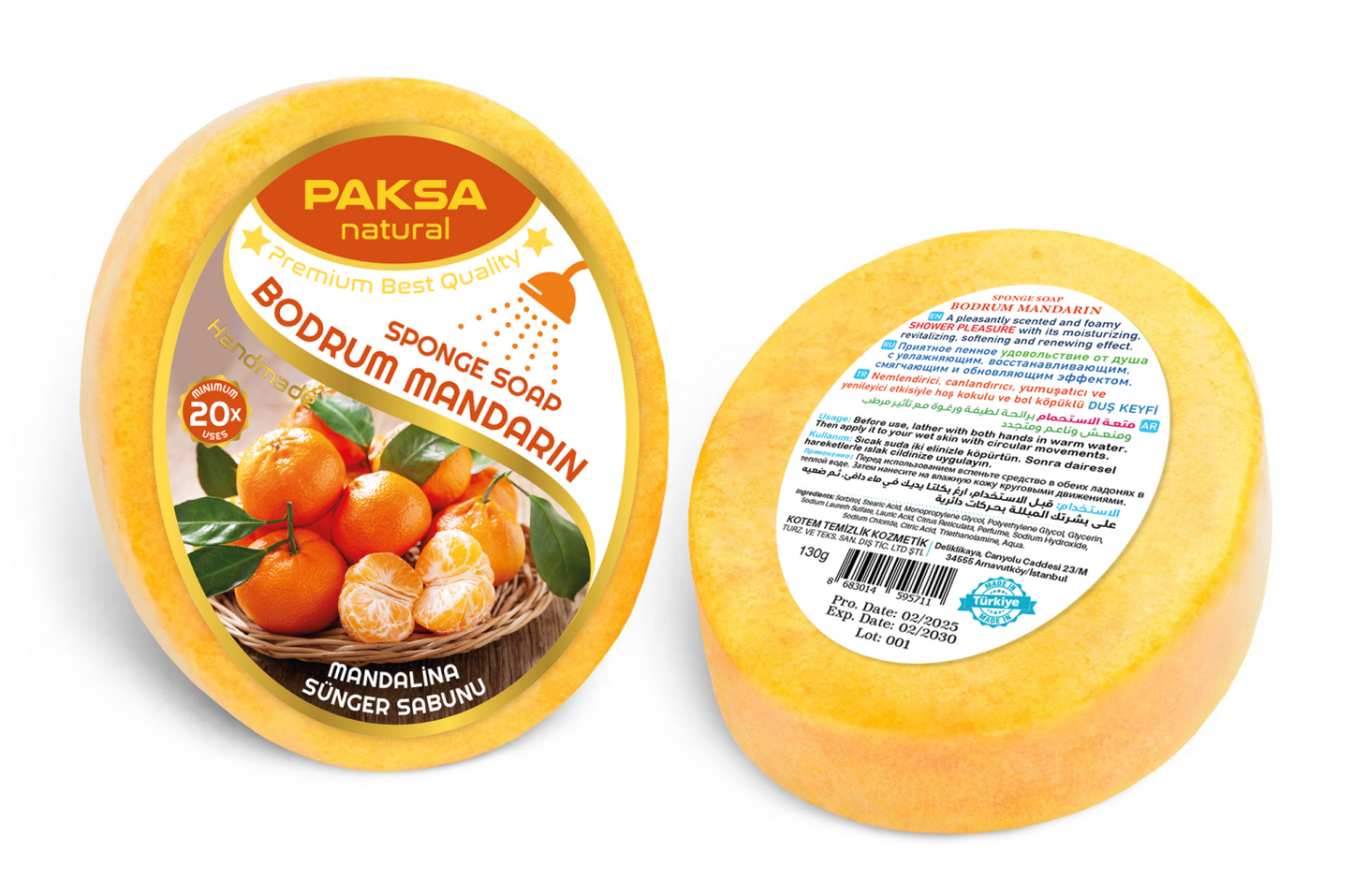 Sponge Soap Bodrum Mandarin