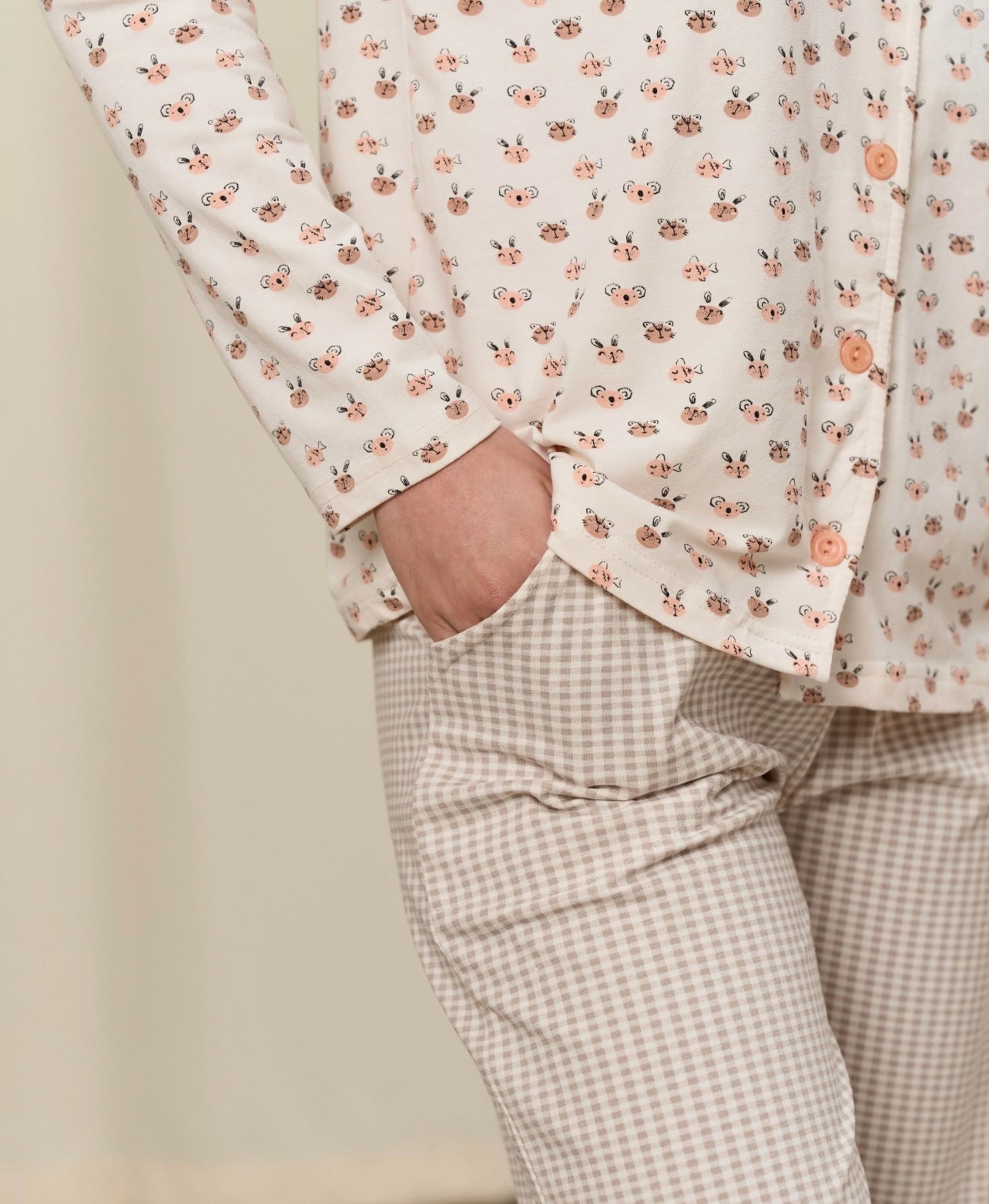 NICOLETTE Naiste puuvillane pidžaamakomplekt