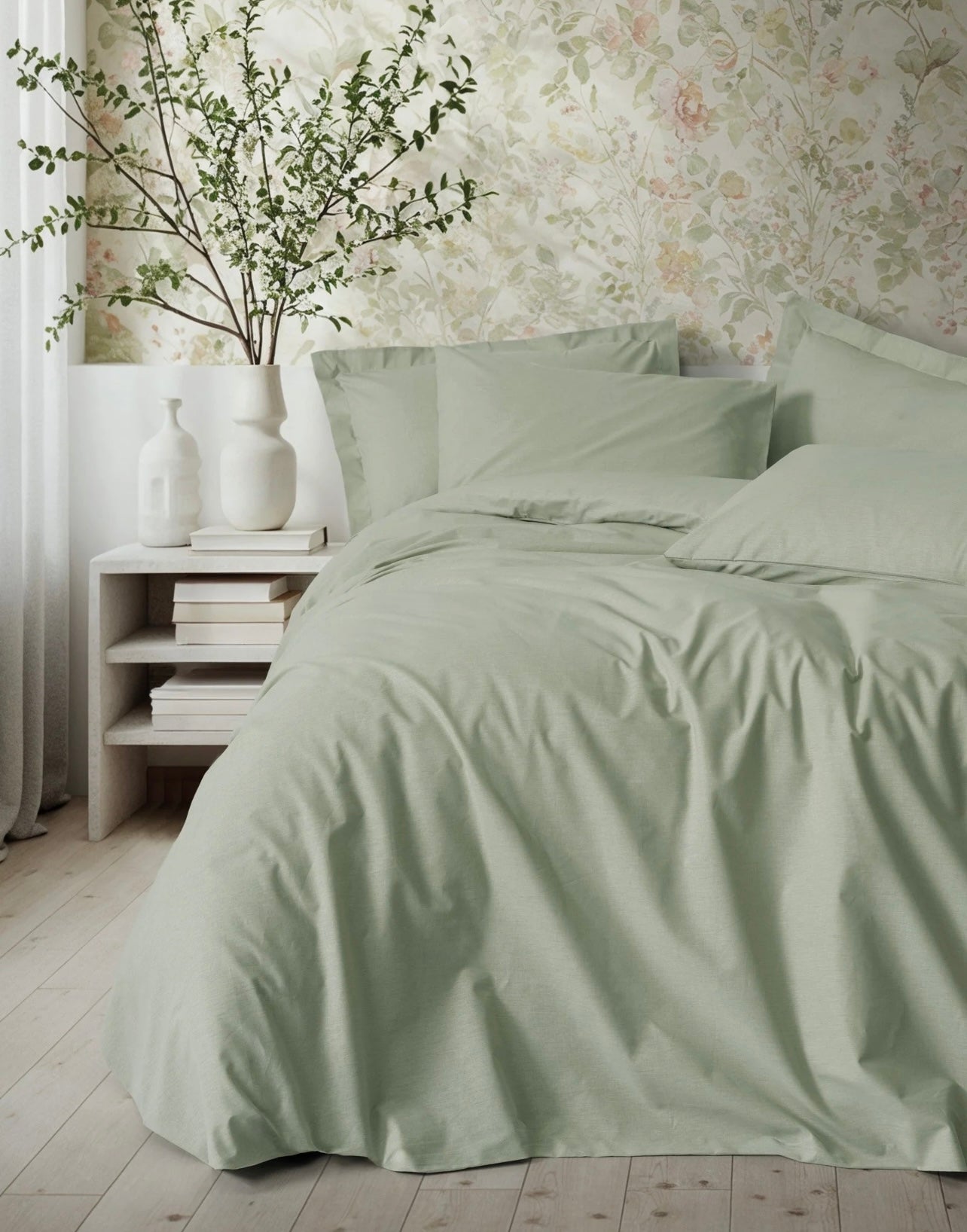 Cotton Box PLAIN Adaçayı Bedding set