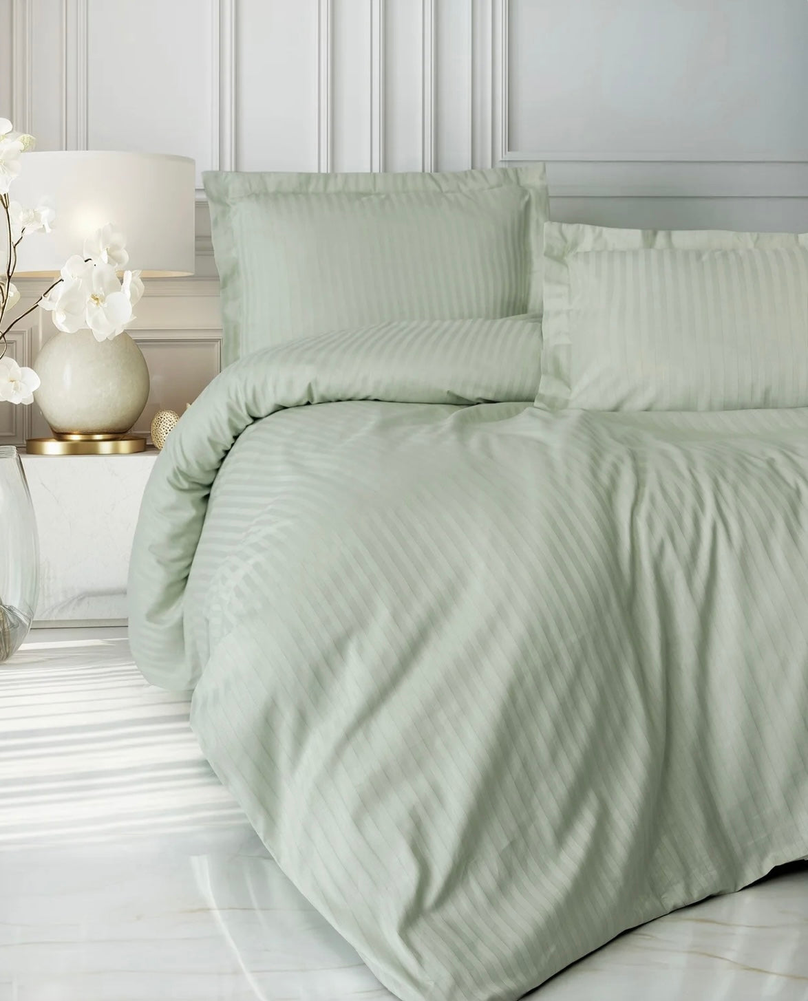 Cotton Box ELEGANT STRIPE Adaçayi Bedding Set