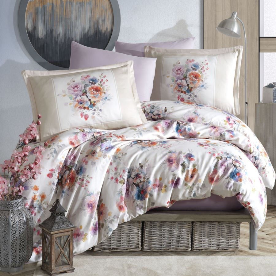 CLASY Dijital Farya satiinist voodipesukomplekt