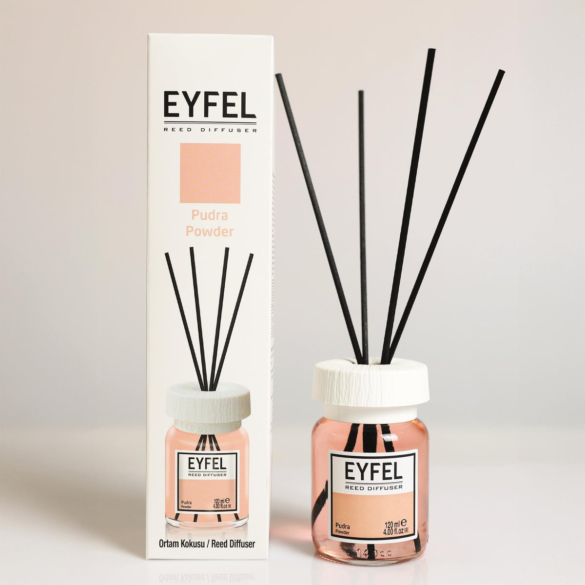 Eyfel Perfume Reed Diffuser – Powder, 120 ml