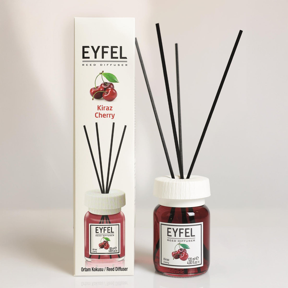 Eyfel Perfume Reed Diffuser – Cherry, 120 ml