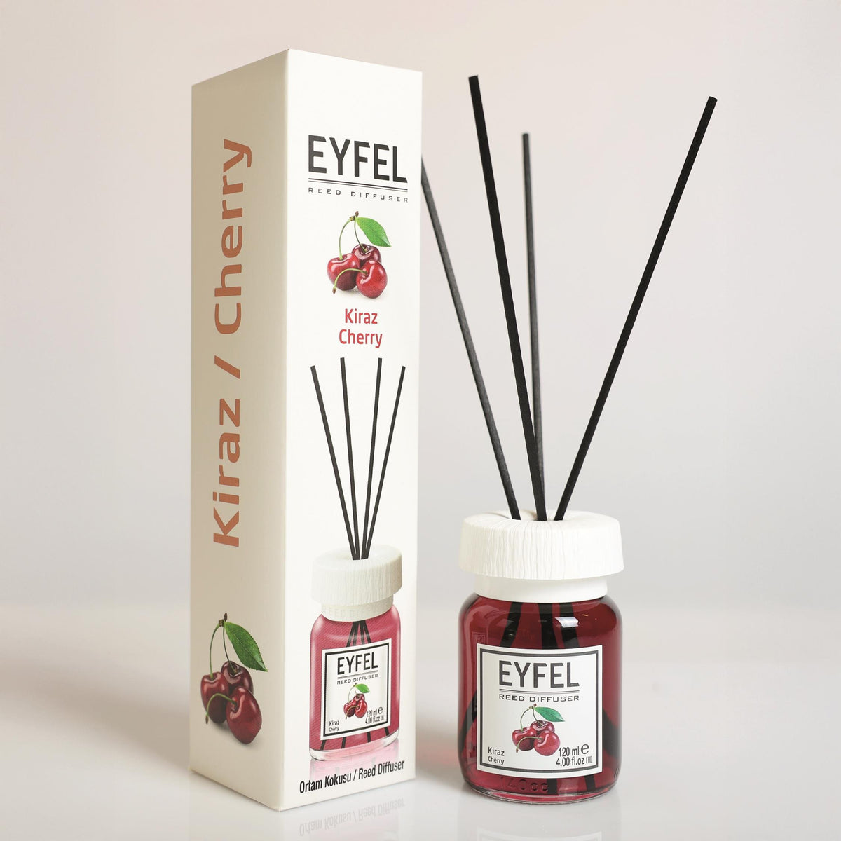 Eyfel Perfume Reed Diffuser – Cherry, 120 ml