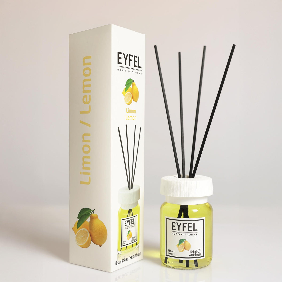 Тростниковый диффузор Eyfel Perfume – Лимон, 120 мл