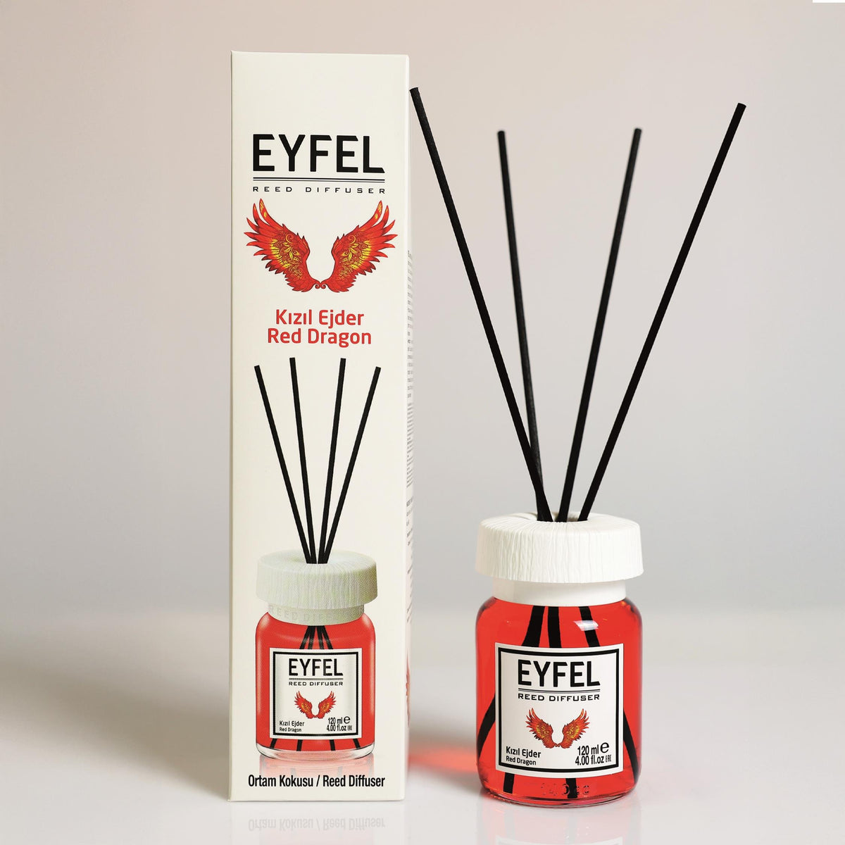 Eyfel Perfume Reed Diffuser – Red Dragon, 120 ml