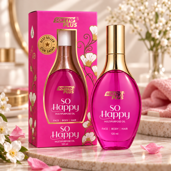 Softto Plus So Happy multifunktsionaalne õli – Juustele | Kehale | Näole, 120 ml