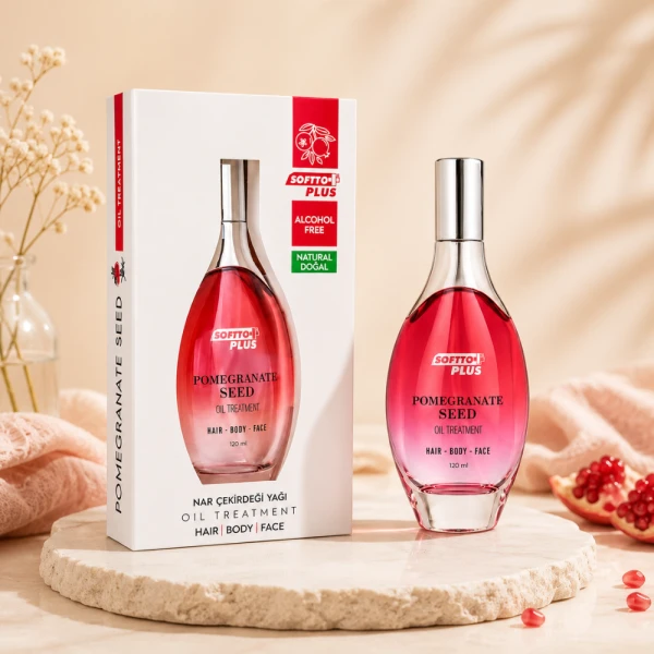 Softto Plus Pomegranate Seed Extract Oil – Hair | Face | Body, 120 ml